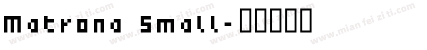 Matrona Small字体转换